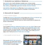 Première page du cours d'informatique sur les appareils mobile